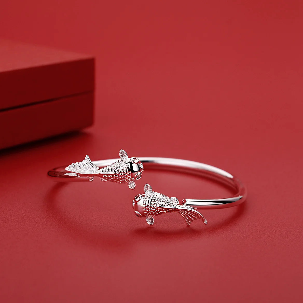 silver Beautiful goldfish bracelets Bangles