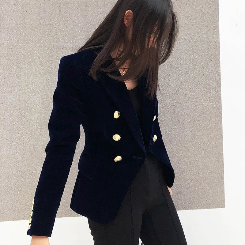 New Spring  Velvet Blazer