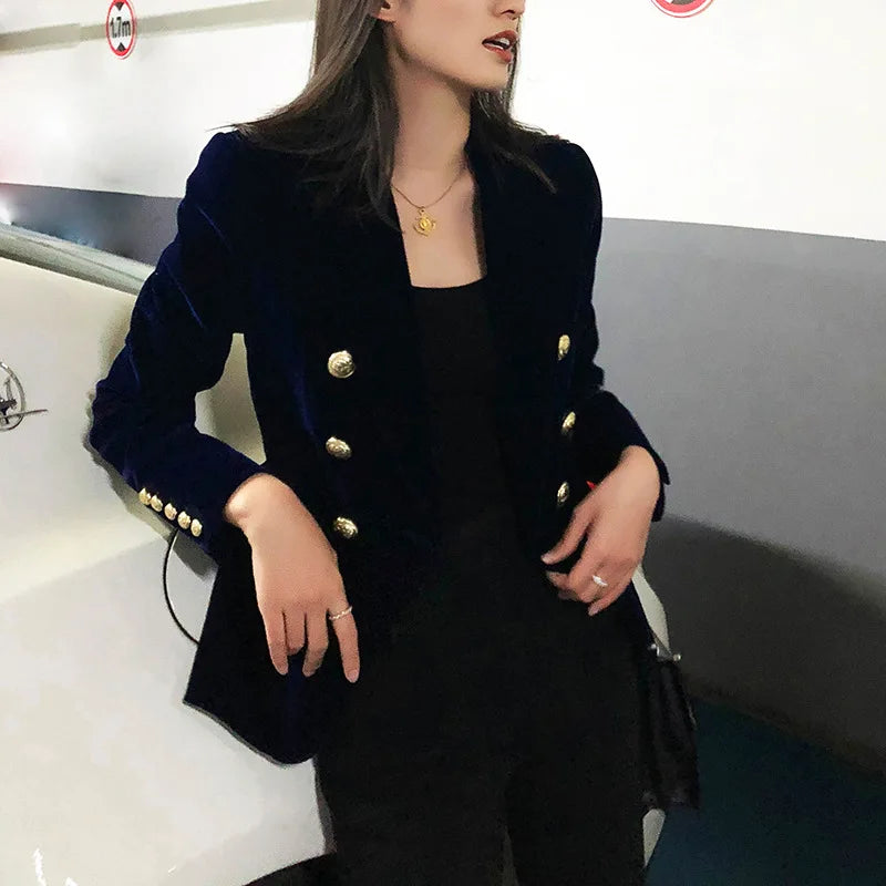 New Spring  Velvet Blazer