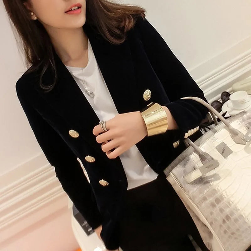 New Spring  Velvet Blazer