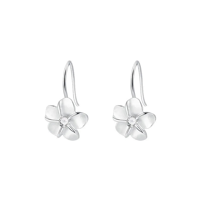 Silver Vintage Flower Earrings